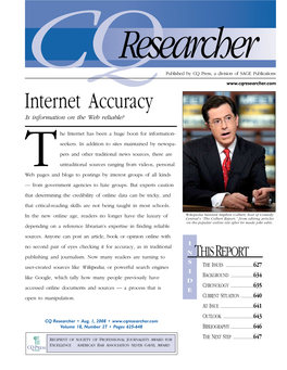 Internet Accuracy Is Information on the Web Reliable?