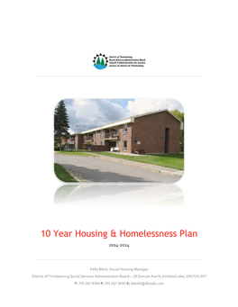 10 Year Housing & Homelessness Plan