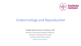 Endocrinology and Reproduction