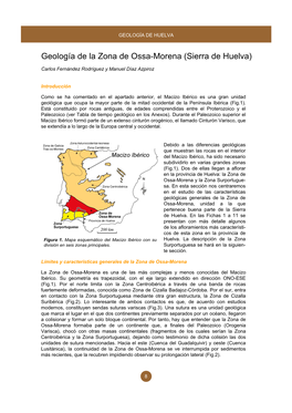 Geología De La Zona De Ossa-Morena (Sierra De Huelva)