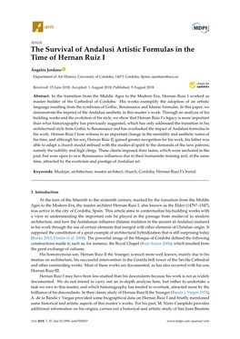 The Survival of Andalusi Artistic Formulas in the Time of Hernan Ruiz I