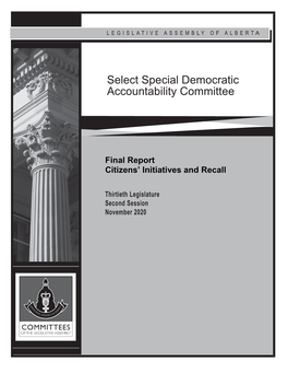 Citizens' Initiatives and Recall
