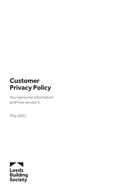 Customer Privacy Policy