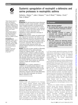 Systemic Upregulation of Neutrophil A-Defensins and Serine Proteases In