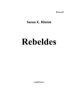 Susan E. Hinton Rebeldes