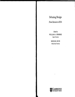 William A. Dembski, “The Logical Underpinnings of Intelligent Design,”