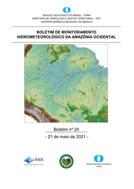 Boletim Nº 20 - 21 De Maio De 2021 - BOLETIM DE MONITORAMENTO HIDROMETEOROLÓGICO DA AMAZÔNIA OCIDENTAL