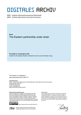 The Eastern Partnership Under Strain