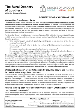 The Rural Deanery of Louthesk Within the Diocese of Lincoln