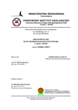 Mapa Hydrogeologiczna Polski 1: 50 000 – Plansza Główna