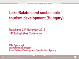 Lake Balaton and Sustainable Tourism Development (Hungary)