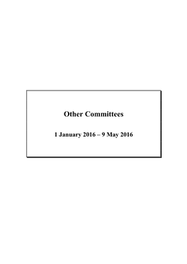 Work of Committees