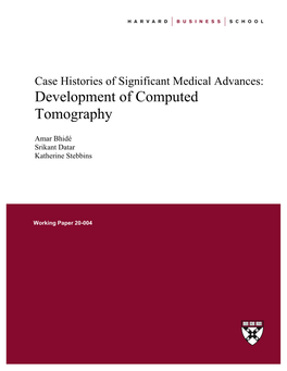 Development of Computed Tomography
