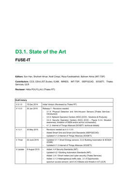 D3.1. State of the Art FUSE-IT