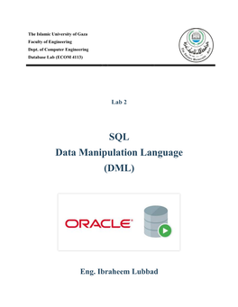 SQL Data Manipulation Language (DML)