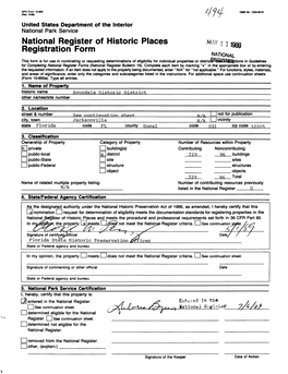 National Register of Historic Places Registration Form