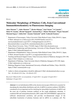 Molecules 2011, 16, 3618-3635; Doi:10.3390/Molecules16053618