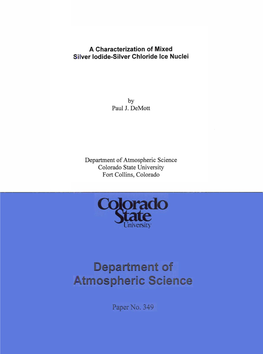 A Characterization of Mixed Silver Iodide-Silver Chloride Ice Nuclei