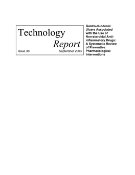 Gastro-Duodenal Ulcers Associated with the Use of Non-Steroidal Anti-Inflammatory Drugs: a Systematic Review of Preventive Pharmacological Interventions