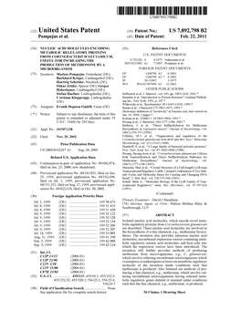 (12) United States Patent (10) Patent No.: US 7,892,798 B2 Pompejus Et Al