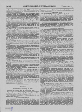 Congressional Record-Senate. February 12