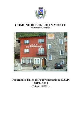 Comune Di Buglio in Monte Provincia Di Sondrio