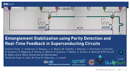 Entanglement Stabilization Using Parity Detection and Real-Time Feedback in Superconducting Circuits Science Team: C