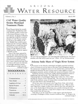 Arizona Water Resource March 1993