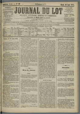 R 80 •20 Cci in Es Le Hardi, 10 Août 1875