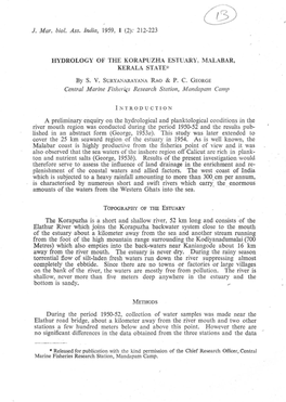 212-223 Hydrology of the Korapuzha