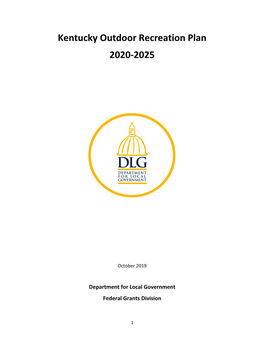Kentucky Outdoor Recreation Plan 2020-2025