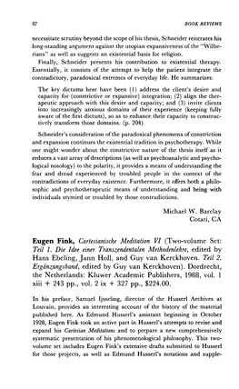 92 Necessitate Scrutiny Beyond the Scope of His Thesis, Schneider Reiterates His Long-Standing Argument Against the Utopian Expa