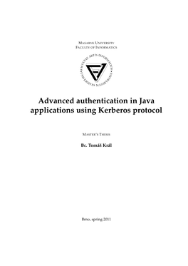 Advanced Authentication in Java Applications Using Kerberos Protocol