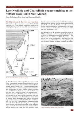 Rothenberg, B., Segal, I. and Khalaily, H., 2004. Late Neolithic And