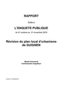 L'enquete Publique