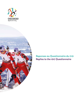Reponses Au Questionnaire Du CIO Replies to the IOC Questionnaire