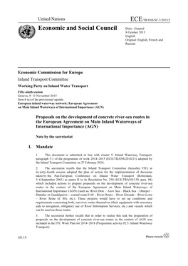 United Nations ECE/TRANS/SC.3/2015/2