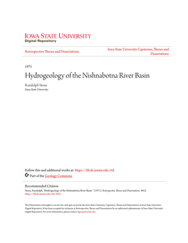 Hydrogeology of the Nishnabotna River Basin Randolph Stone Iowa State University