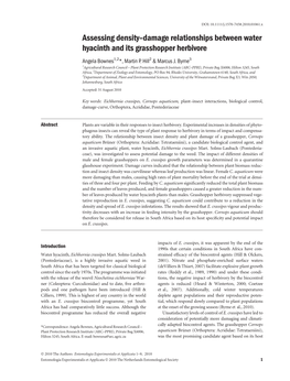 Assessing Density Damage Relationships Between Water