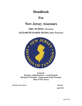 Handbook for New Jersey Assessors