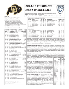 MBB Game Notes Friday.Indd