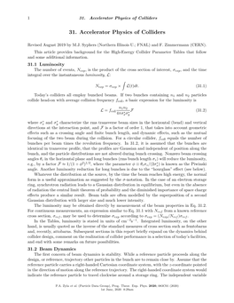 Accelerator Physics of Colliders