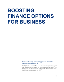 Boosting Finance Options for Business