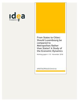 Should Luxembourg Be Compared to Metropolises Rather Than States?