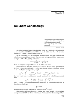 De Rham Cohomology