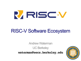 RISC-V Software Ecosystem