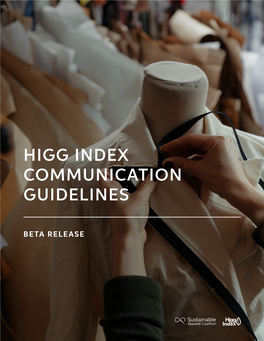 Higg Index Communication Guidelines