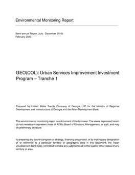 43405-023: Urban Services Improvement Investment Program