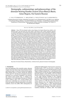 Stratigraphy, Sedimentology and Palaeoecology of the Dinosaur-Bearing Kundur Section (Zeya-Bureya Basin, Amur Region, Far Eastern Russia)