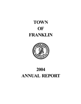 Town of Franklin 2004 Annual Report